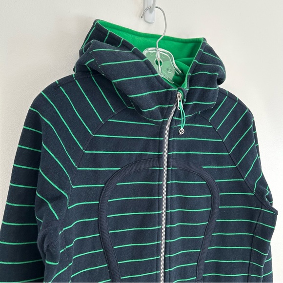 Lululemon Scuba Hoodie Green Bean Inkwell Size 12 - Picture 5 of 15